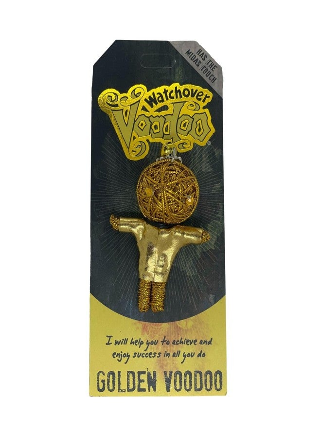 Watchover Voodoo 3-Inch Golden Voodoo Keychain - Handcrafted Gift to Bring Good Luck and Positivity Everywhere You Go - Image 1